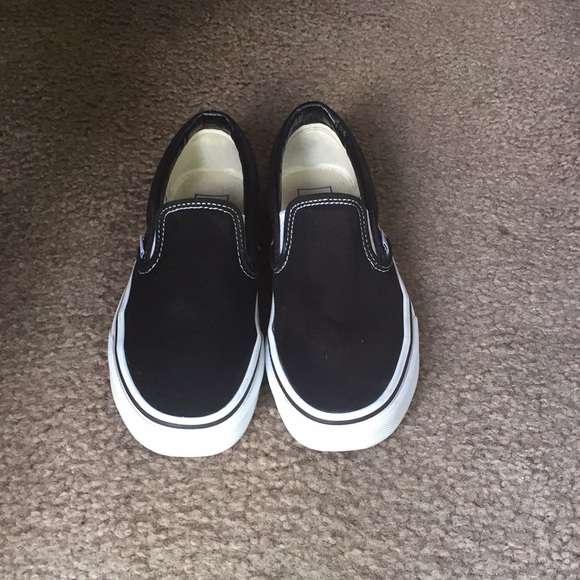 Black Slip On Vans - Picture 2 of 2